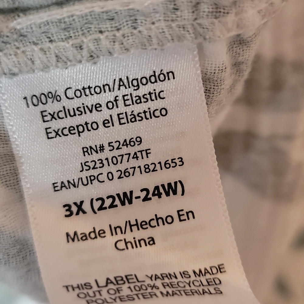 Joyspun Cotton Tropical Puff Sleeve Shirt - Picture 9 of 9